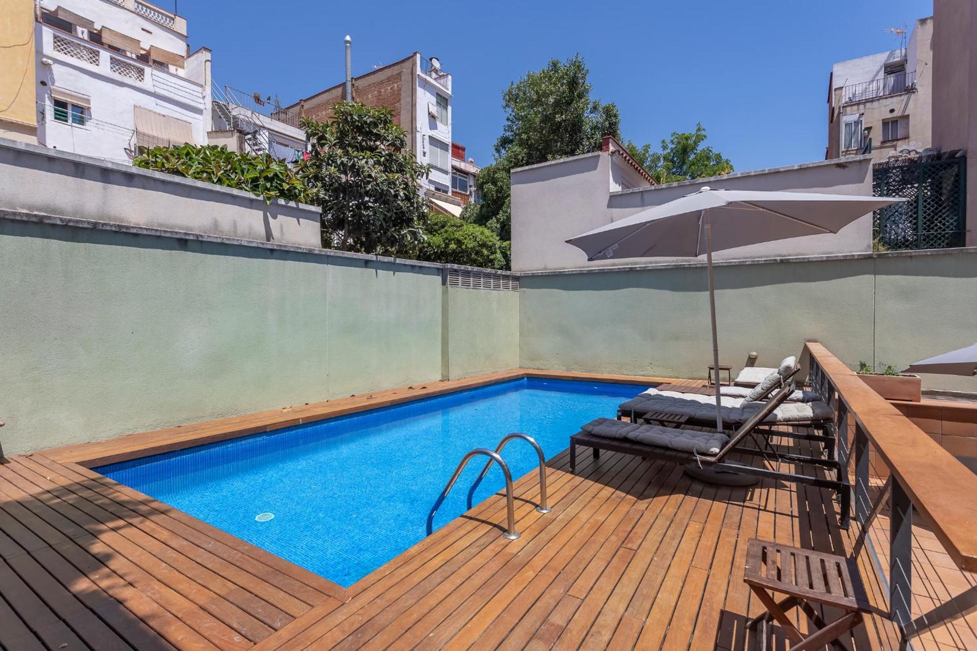Apartamento My Space Emirates - Bright In Gracia With Shared Pool Barcelona